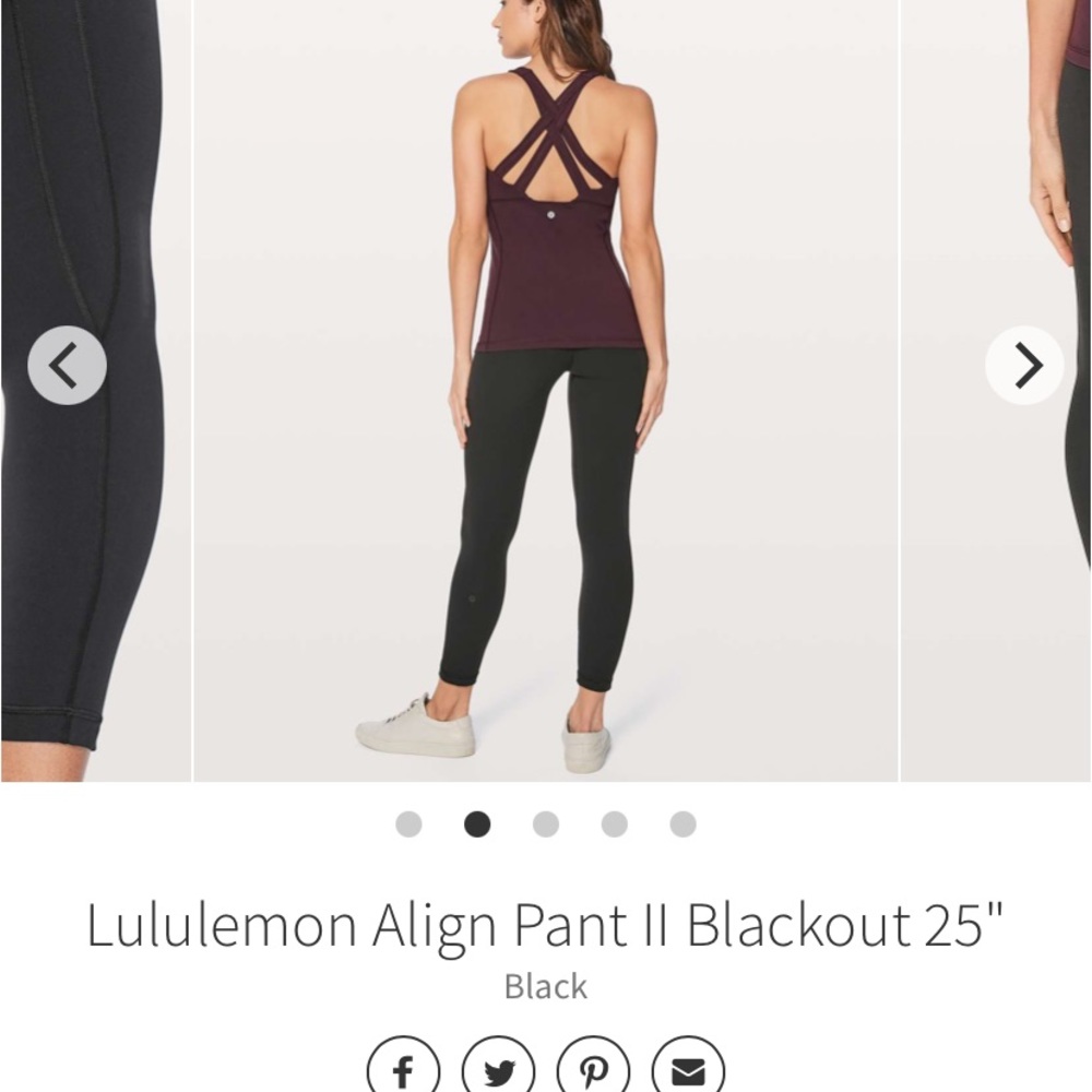 Lululemon blackout align size 10